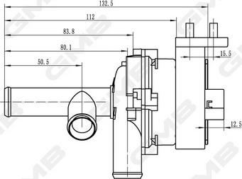 GMB GEW-BE007 - Дополнительный водяной насос avtokuzovplus.com.ua