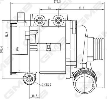 GMB GEW-BM006 - Водяний насос autocars.com.ua