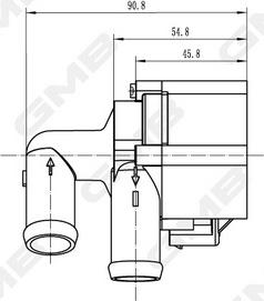 GMB GEW-VW028 - Дополнительный водяной насос avtokuzovplus.com.ua