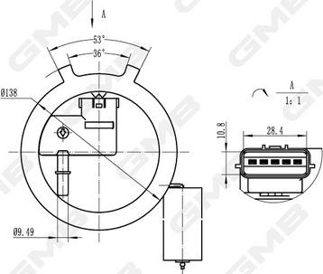 GMB GFPS-004A - Модуль паливного насоса autocars.com.ua