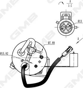 GMB GFPS-006A - Модуль паливного насоса autocars.com.ua