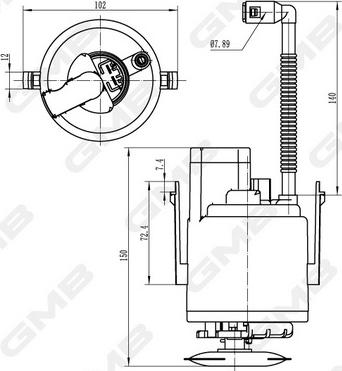 GMB GFPS-013A - - - avtokuzovplus.com.ua