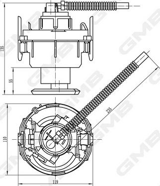 GMB GFPS-017A - Модуль паливного насоса autocars.com.ua