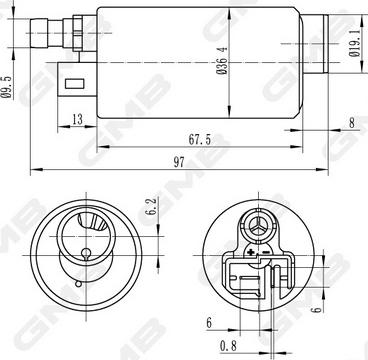 GMB GFPS-042A - Модуль паливного насоса autocars.com.ua