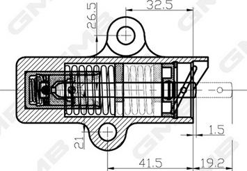 GMB GHAT-117 - Успокоитель, зубчатый ремень avtokuzovplus.com.ua