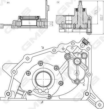 GMB GOAS-04A - Масляний насос autocars.com.ua