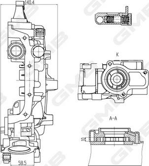 GMB GOAS-141A - Масляний насос autocars.com.ua