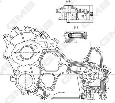 GMB GOAS-158A - Масляний насос autocars.com.ua