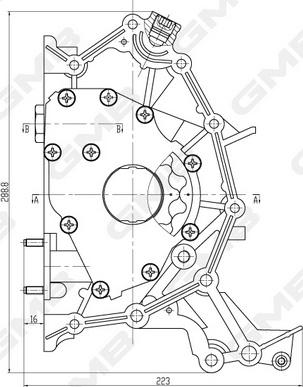 GMB GOAS-163A - Масляный насос avtokuzovplus.com.ua