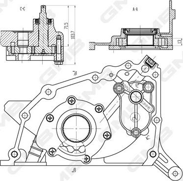 GMB GOAS-181A - Масляний насос autocars.com.ua