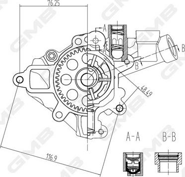 GMB GOAS-54A - Масляний насос autocars.com.ua