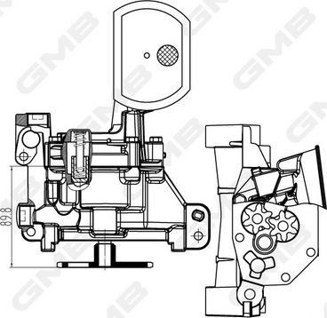 GMB GOAS-58A - Масляный насос avtokuzovplus.com.ua