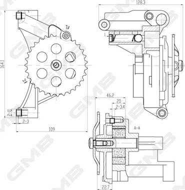 GMB GOAS-63A - Масляний насос autocars.com.ua