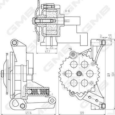 GMB GOAS-66A - Масляний насос autocars.com.ua