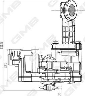 GMB GOAS-91A - Масляний насос autocars.com.ua