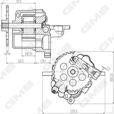 GMB GOAS-96A - Масляный насос avtokuzovplus.com.ua