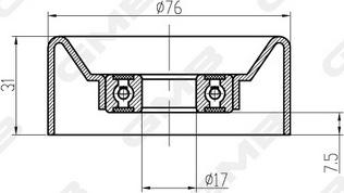 GMB GTC0640 - Направляющий ролик, зубчатый ремень avtokuzovplus.com.ua