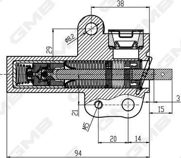 GMB GHAT-123 - Успокоитель, зубчастий ремінь autocars.com.ua