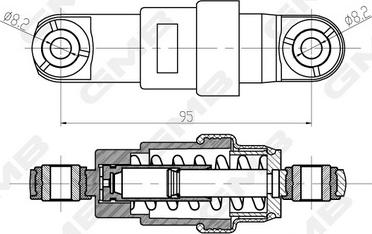GMB GHAT-192 - Успокоитель, зубчастий ремінь autocars.com.ua