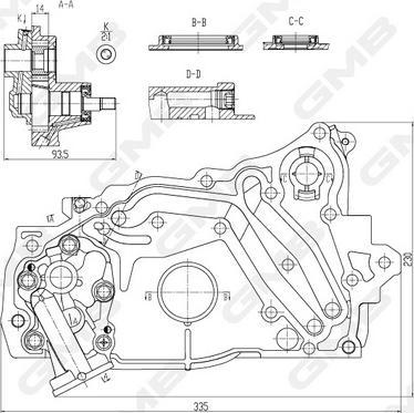 GMB GOAS-178A - Масляний насос autocars.com.ua