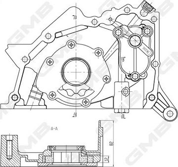 GMB GOAS-182A - Масляний насос autocars.com.ua