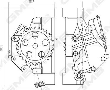 GMB GOAS-86A - Масляний насос autocars.com.ua