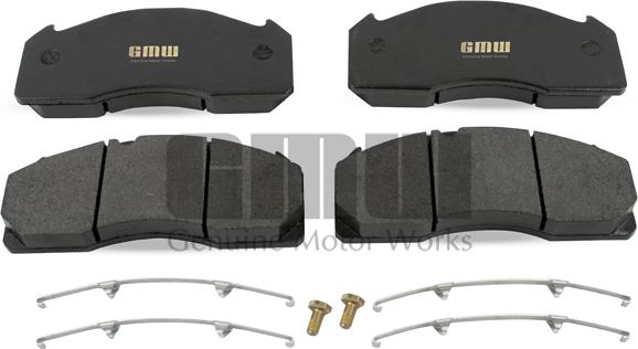 GMW BDP29125VV - Гальмівні колодки, дискові гальма autocars.com.ua