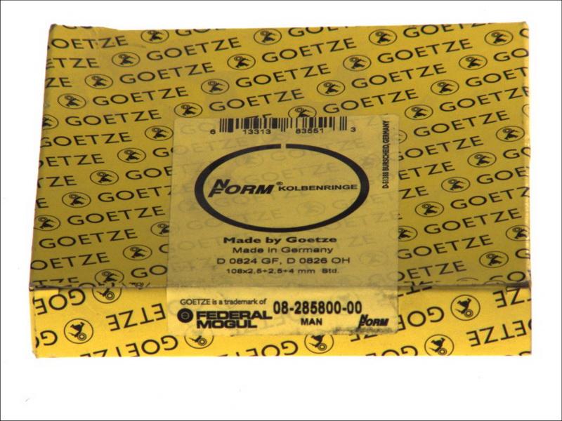 Goetze 08-285800-00 - Комплект поршневих кілець autocars.com.ua