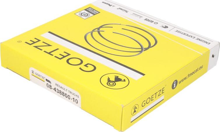Goetze 08-438800-10 - Комплект поршневих кілець autocars.com.ua