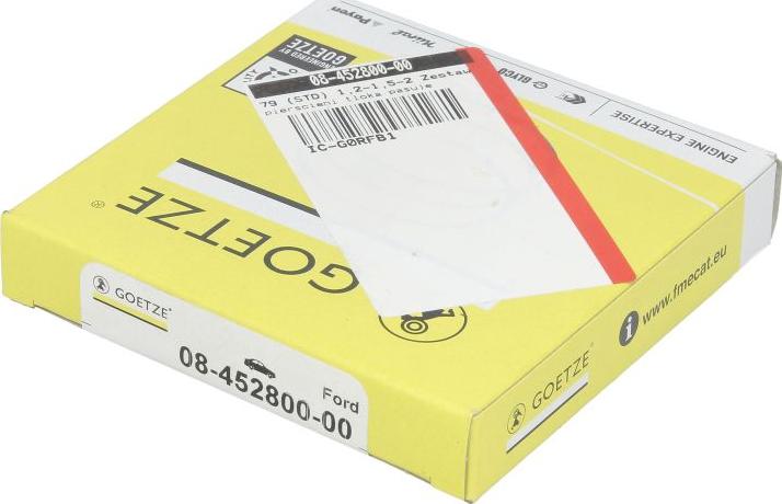 Goetze 08-452800-00 - Комплект поршневих кілець autocars.com.ua
