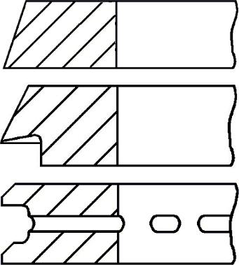 Goetze Engine 08-990700-00 - Комплект поршневих кілець autocars.com.ua