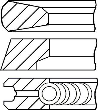 Goetze Engine 08-141800-00 - Комплект поршневих кілець autocars.com.ua