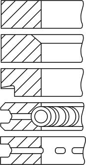 Goetze Engine 08-160800-00 - Комплект поршневих кілець autocars.com.ua