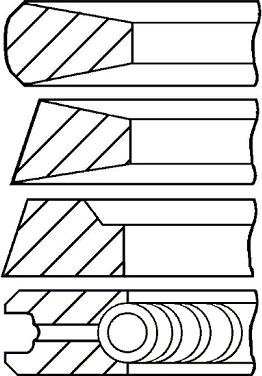 Goetze Engine 08-178400-10 - Комплект поршневих кілець autocars.com.ua