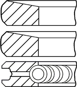 Goetze Engine 08-443500-00 - Комплект поршневих кілець autocars.com.ua