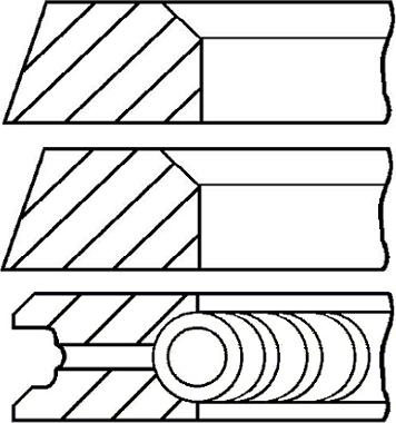 Goetze Engine 08-319700-10 - Комплект поршневих кілець autocars.com.ua