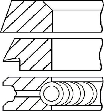 Goetze Engine 08-319800-10 - Комплект поршневих кілець autocars.com.ua