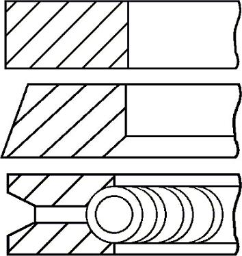 Goetze Engine 08-337300-00 - Комплект поршневих кілець autocars.com.ua
