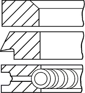 Goetze Engine 08-700900-00 - Комплект поршневих кілець autocars.com.ua