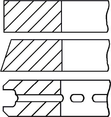 Goetze Engine 08-429100-00 - Комплект поршневих кілець autocars.com.ua