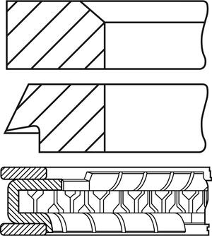 Goetze Engine 08-446000-00 - Комплект поршневих кілець autocars.com.ua