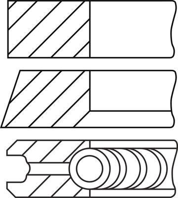 Goetze Engine 08-451400-10 - Комплект поршневих кілець autocars.com.ua