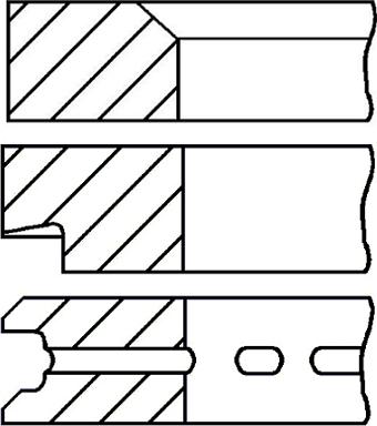 Goetze Engine 08-700300-00 - Комплект поршневих кілець autocars.com.ua