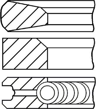 Goetze Engine 08-848100-20 - Комплект поршневих кілець autocars.com.ua