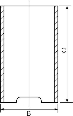 Goetze Engine 14-010830-00 - Гільза циліндра autocars.com.ua