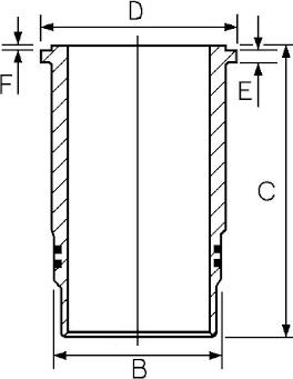 Goetze Engine 14-400510-00 - Гільза циліндра autocars.com.ua