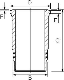 Goetze Engine 14-480230-00 - Гільза циліндра autocars.com.ua