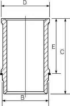 Goetze Engine 14-636730-00 - Гільза циліндра autocars.com.ua
