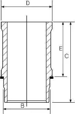 Goetze Engine 15-638390-00 - Гільза циліндра autocars.com.ua