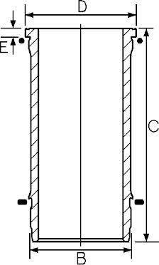 Goetze Engine 15-608890-00 - Гільза циліндра autocars.com.ua